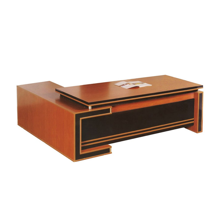 میز مدیریت طرح ال با سه کشو جای کیس