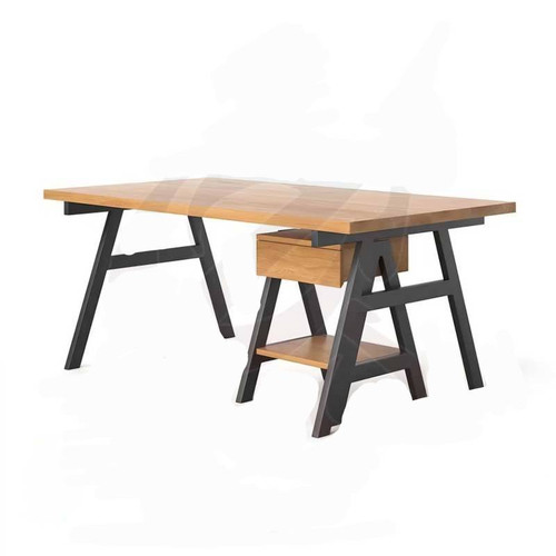 میز پایه فلز کشو دار میز تحریر فلزی