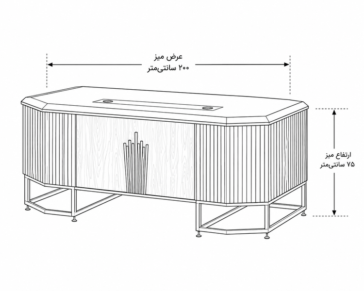میز مدیریت مدرن میز مدیریتی با سه کشو میز مدیریت با یک باکس میز با پایه فورتیک میز اداری رنگ ثابت میز مدیریت شیک