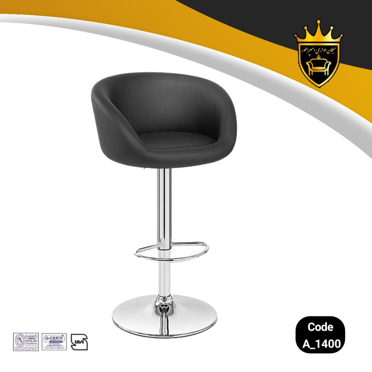 A1400 Kitchen Counter Stool by Imperator | Custom Upholstery & 360-Degree Swivel