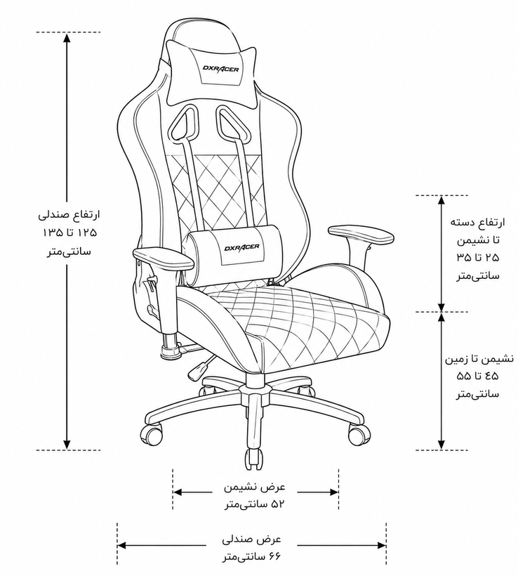 صندلی گیمینگ فوم سرد، صندلی چرم پارس