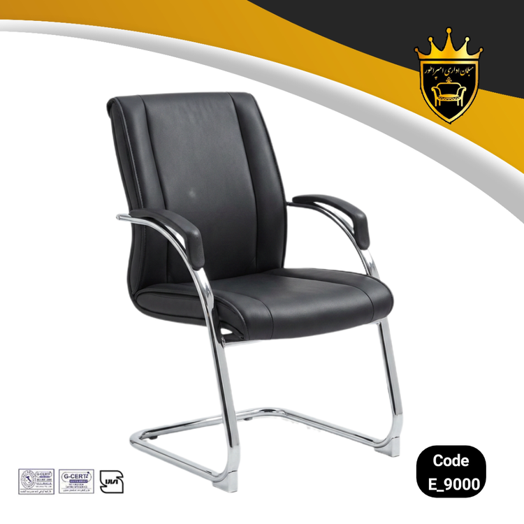 Discover the E9000 Visitor Chair by Emperor. Featuring an ergonomic cantilever design, durable cold foam, and premium Fortic-plated finish. The perfect seating solution for executive offices and conference rooms.”