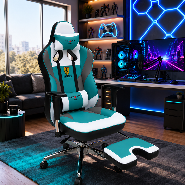 صندلی گیمینگ صندلی گیمینگ زیرپایی دار صندلی گیمینگ DXRACER