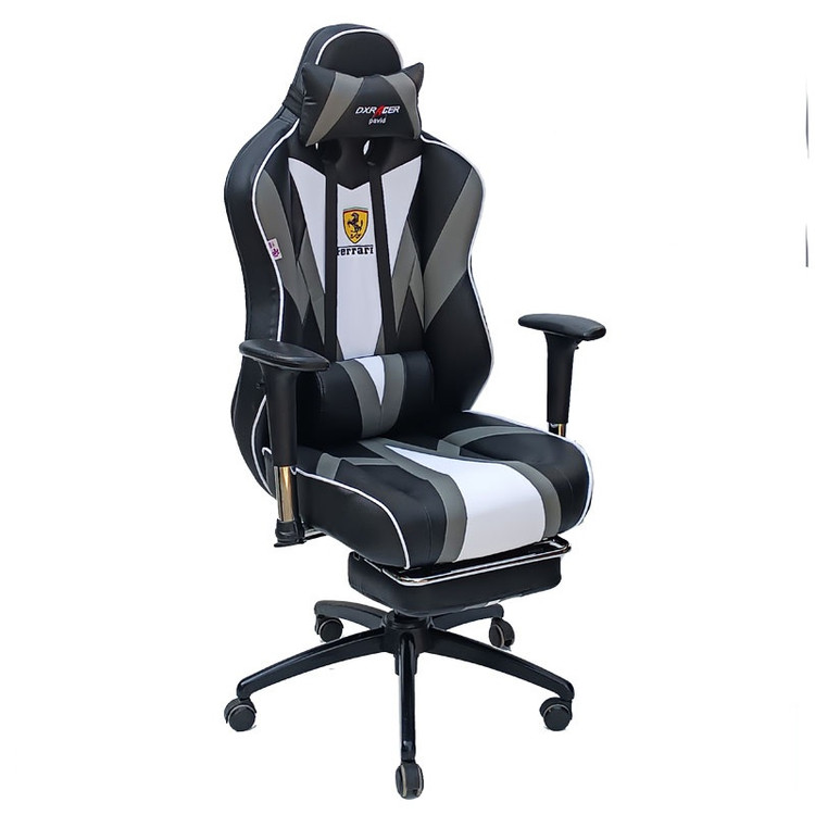 صندلی گیمینگ DXRACER مدل G2006 رنگ مشکی طوسی با طراحی ارگونومیک